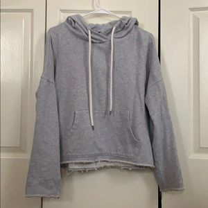 Cropped Hoodie Gray/Grey